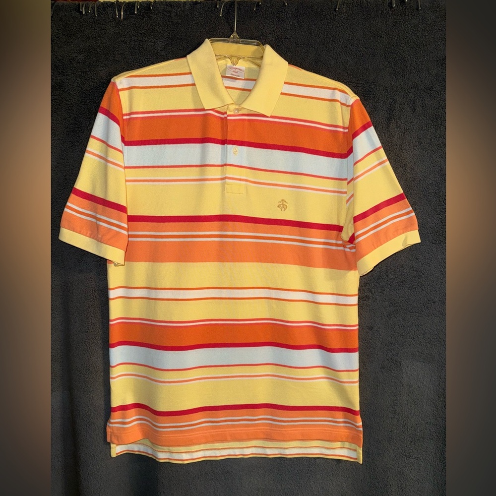 Brooks Brothers 346 Short Sleeve Striped Polo Shirt Size Small
